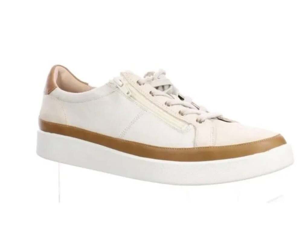 Vionic Essence Mayra Cream Suede Fashion Sneaker